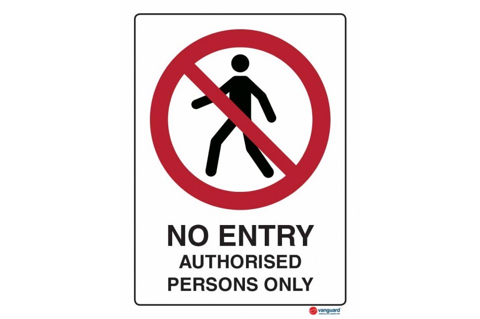 ACM Sign - No Entry - Vanguard NZ