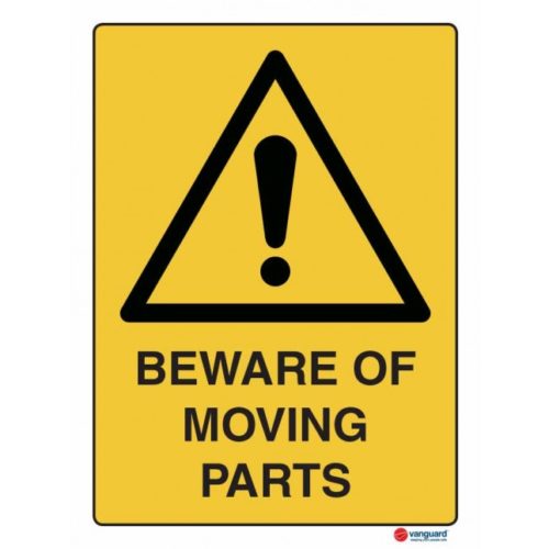 ACM Warning Sign - Beware of Moving Parts - Vanguard NZ