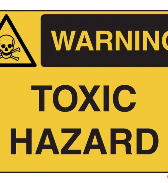 ACM Landscape Warning Sign - Toxic Hazard