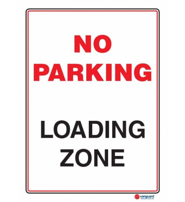 Acm No Parking Sign - No Parking Loading Zone - Vanguard Nz