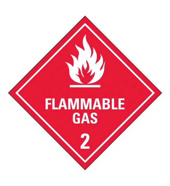 Dangerous Goods Sign - Class 2 Flammable Gas